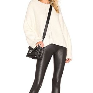 SPANX Faux Leather Leggings in Black